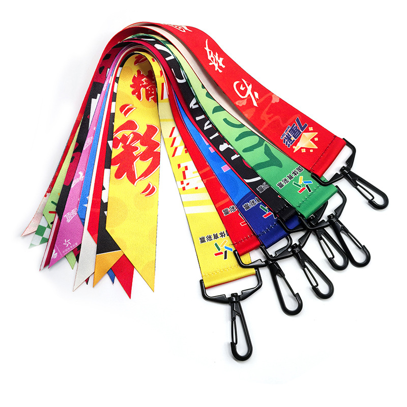 Customized Ski Streamers, Helmet Decorations, Polyester Heat Transfer Logo, Factory Custom Cycling Strap-On Running Straps