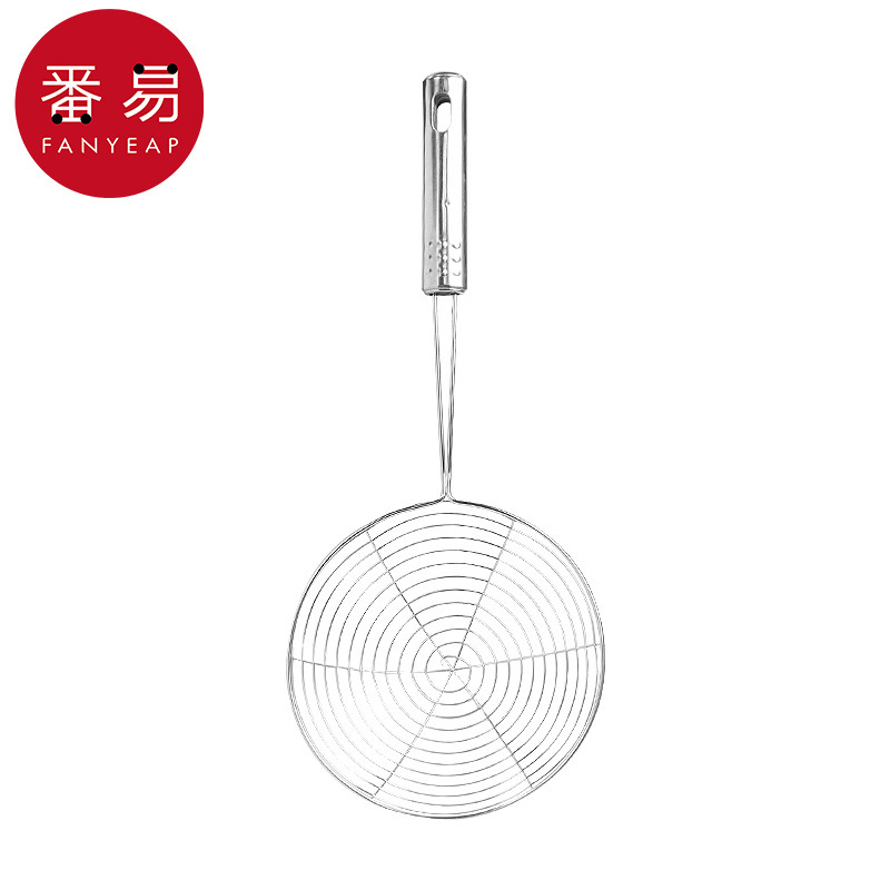 送料無料/ステンレス製ザルA1V-家庭用キッチンステンレス製スコップ、麺や餃子の水切り用|undefined