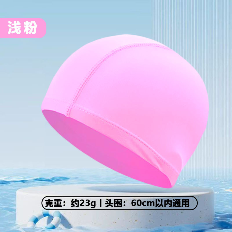 Gorro de natación al por mayor Gorro de natación de tela unisex Gorro de natación de secado rápido con estampado de aguas termales para niños adultos