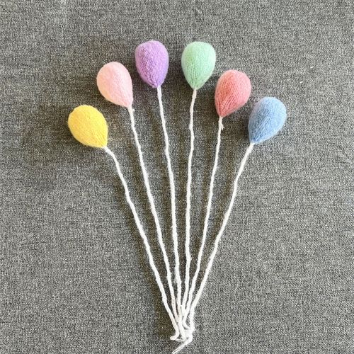 Studio photography props yarn balloon children's yarn hand hook toy multiple colors creative simulation ornament balloon