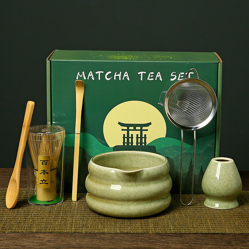 抹茶碗打抹茶宋代点茶工具陶瓷茶筅立搅拌器日式竹抹茶刷茶筅套装|undefined