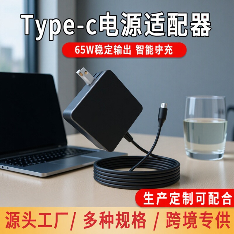 Suitable for Lenovo Hp Asus Dell Notebook 65W Charger 20V 3.25A Computer Power Adapter