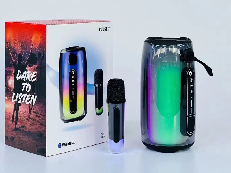 七色の脈動7ブルートゥーススピーカーpulse 7無線携帯型透明音響360度雰囲気ランプk歌|undefined