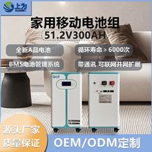 16kwh磷酸铁锂移动储能电池51.2V300AH内置BMS工商业应急备用电源