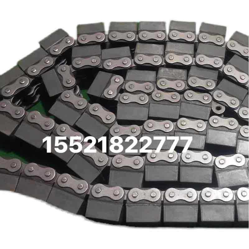 橡胶链条08B-G2 08B-G1 10B-G1 12B-G2 20A16A带橡胶块盖板输送链
