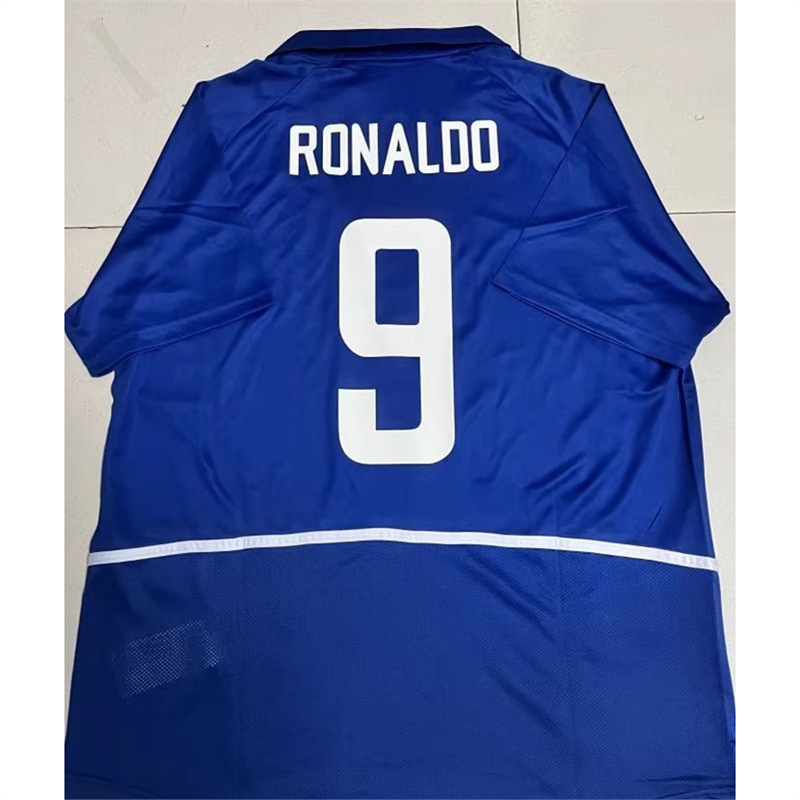 Other x Brazil Retro 1998 Away Ronaldo #9 Jersey Blue