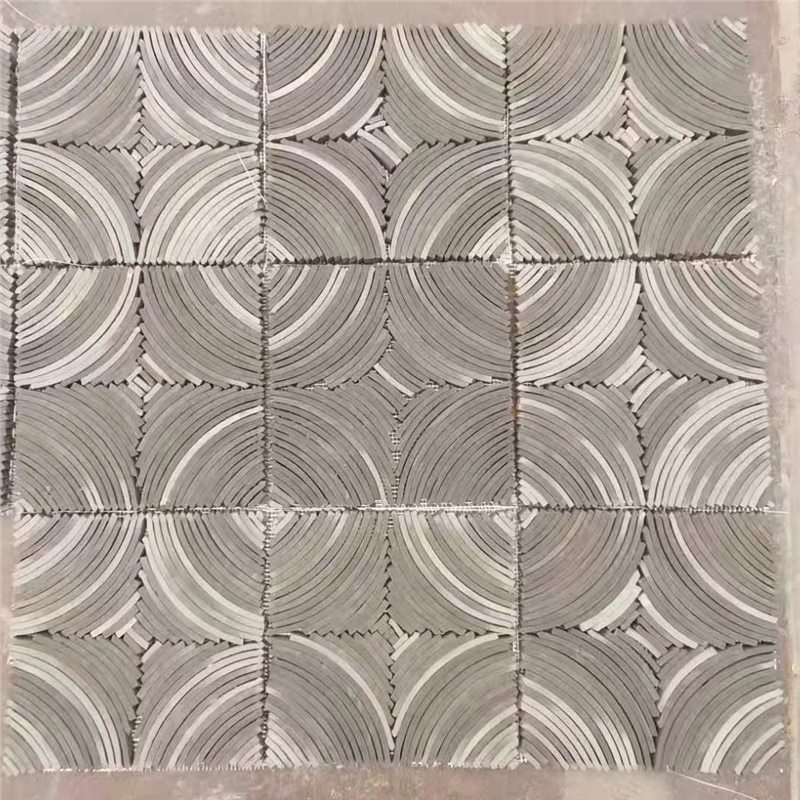 江苏红色立瓦 水波纹立瓦 装饰半圆瓦 铺地瓦条 花池花园