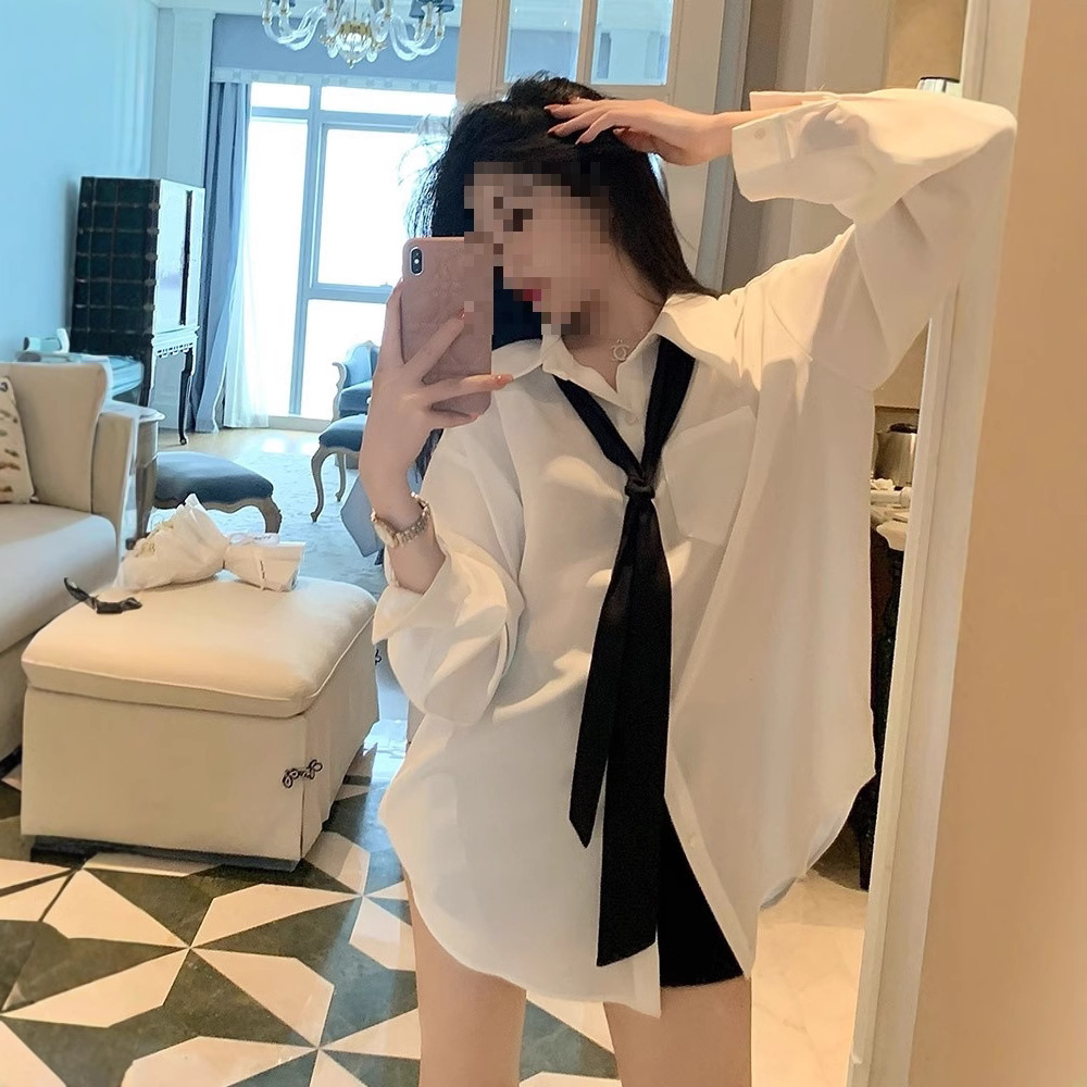 (2개) 티셔츠 JK 유니폼 셔츠 치마 원피스 주름 치마 여성 가을 겨울 봄 여름 투피스 세트 짧은 치마 셔츠