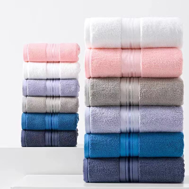 Pure Cotton Thickened and Enlarged 70*150 Adult Bath Towel, Soft and Absorbent Men's Bath Towel, Beach Towel