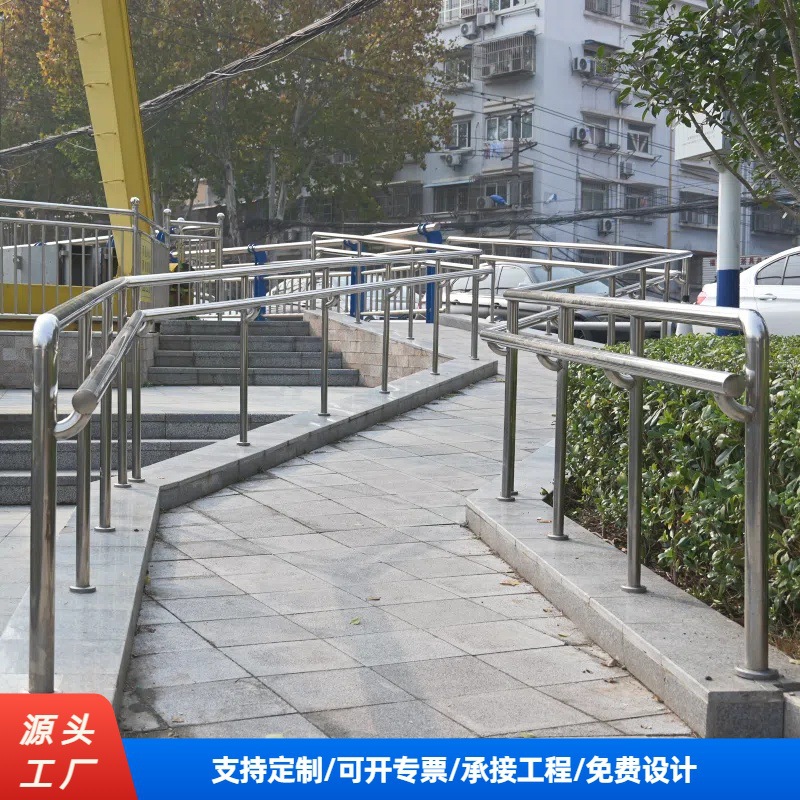 景观河道天桥304不锈钢复合管金属护栏楼梯扶手栏杆道路护栏围栏