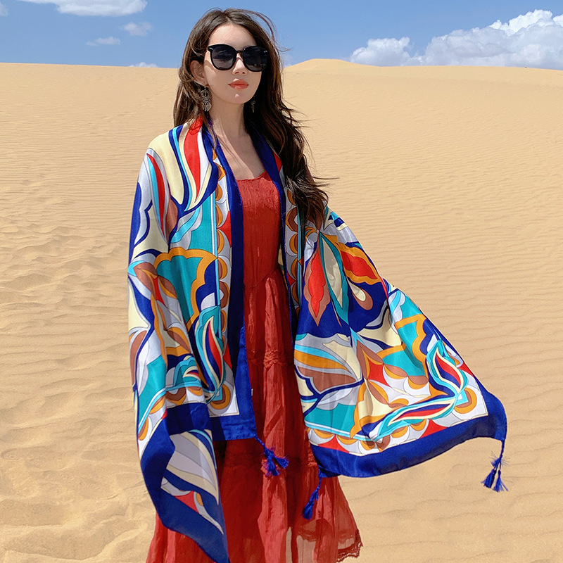 Women's Elegant Printing Cotton And Linen Shawl display picture 4