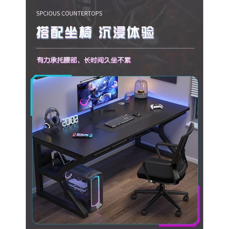 コンピュータデスク、デスクトップeスポーツテーブルと椅子、ホームデスクと本棚の組み合わせ、寝室の学生学習テーブル、シンプルなオフィスデスク|undefined
