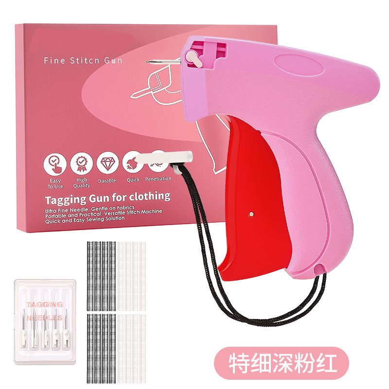 Quick Clothing Fixer pistola de costura herramienta de costura de ropa etiqueta etiqueta pistola de aguja de goma fijador de edredón