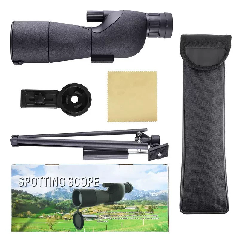 25-75x60 монокулярный зум телескоп, HD мощный крупный диаметр для Birdwatching, ночное видение на открытом воздухе