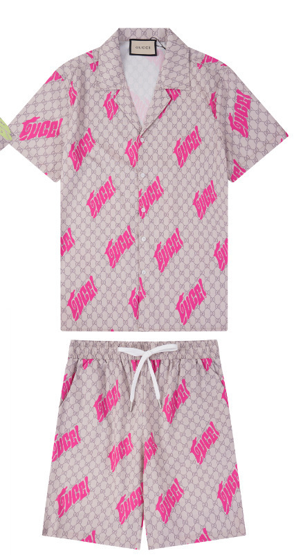 Transfronterizo de verano Amiri set clásico impresión de caju amiri camisa corta casual ropa deportiva para hombres y mujeres