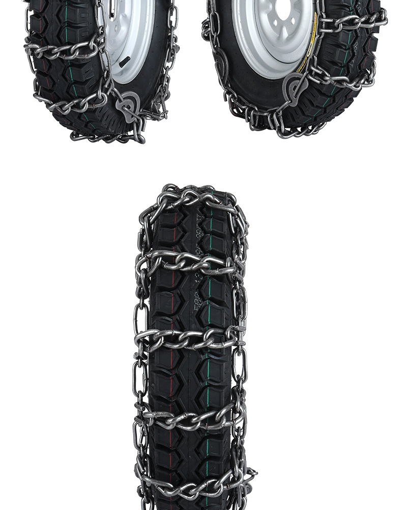 Anti-Slip Chains for Tricycle Tires, Suitable for Ice, Snow, and Mud; Small Four-Wheel Agricultural Vehicles; Elderly Mobility Electric Motorcycles; Mountain Climbing Iron Chains
