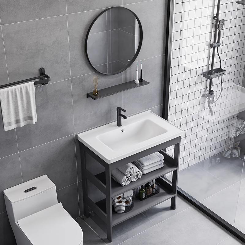 lavabo tipo suelo gabinete combinado inodoro todo en cerámica lavabo columna lavabo doméstico lavabo espacio de aluminio