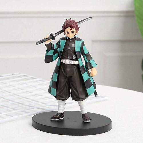 Demon Slayer Figure Animation Peripheral Tanjiro Mizuko My Wife Zenitsu Full Set Ornament Model Gift Toy