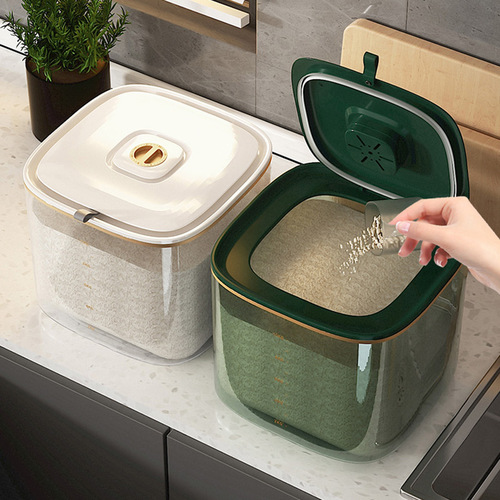 Yimijia rice bucket household insect-proof and moisture-proof sealed rice storage box rice flour grain tank storage container rice storage box