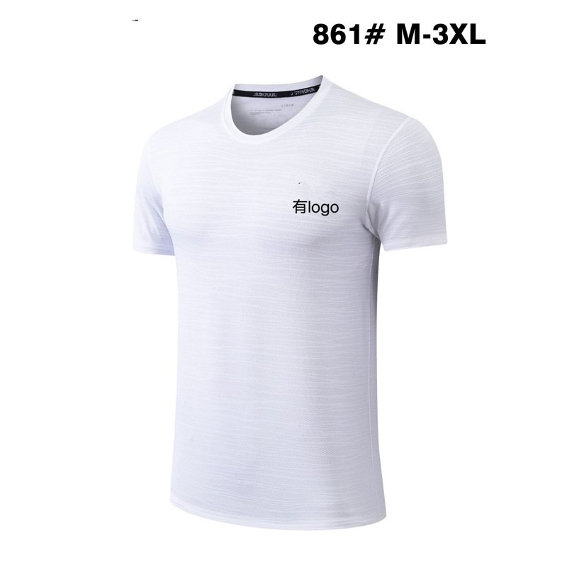 Summer New Sports Breathable Sweat-Absorbent Running Fitness Top Short-Sleeved T-Shirt Men's Quick-Drying Loose Large Size Half-Sleeved Round Neck Summer New Sports Breathable Sweat-Absorbent Running Fitness Top Short-Sleeved T-Shirt Men's Quick-Drying Loose Large Size Half-Sleeved Round Neck