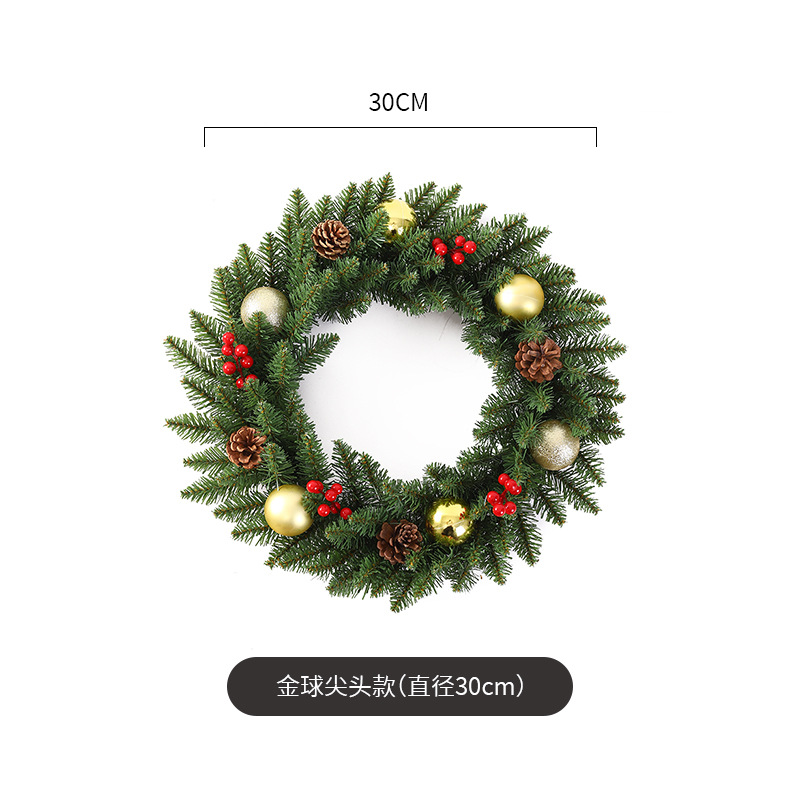 Navidad guirnalda 30/40/50/60cm árbol de Navidad Festival decoración regalo creativo decoración colgante diseño de la escena de la decoración
