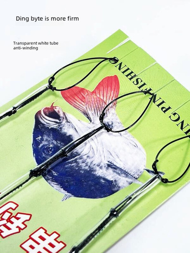 Three Hooked Dumbbell Lines Tied by Hand to Prevent Tangling, Sea Fishing Jig Hooks, Fishing Tackle Wholesale