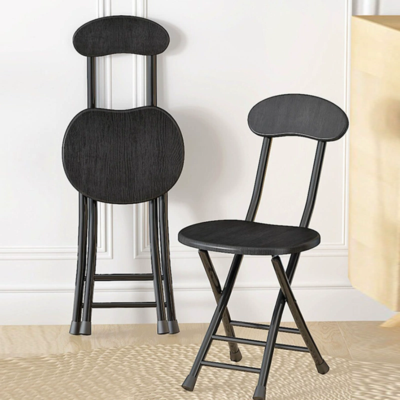 Складной стул со спинкой Табурет Бытовой стул Обеденный стол Табурет Высокий обеденный стул Маленькая круглая скамья для стула Простая простая портативная Рыбалка