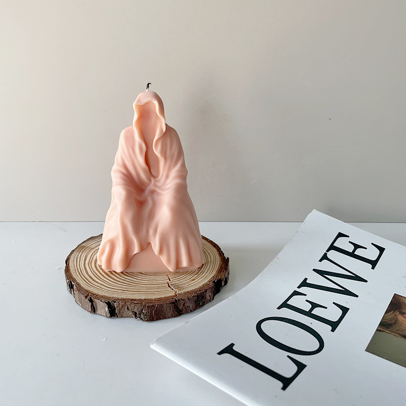 Jiahuimei silicona molde aromaterapia vela misterioso retrato hecho a mano yeso epoxi decoración decorativa