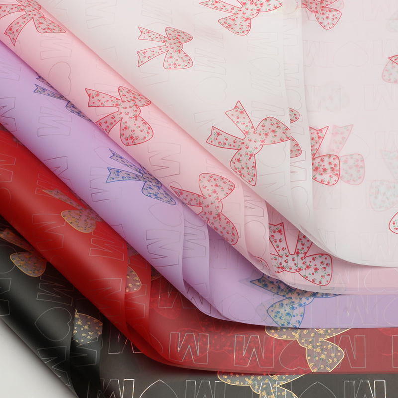 Huaxi Fanghua nudo floral embalaje de papel DIY arco hecha a mano ramo de flores regalos de papel florista materiales de flor