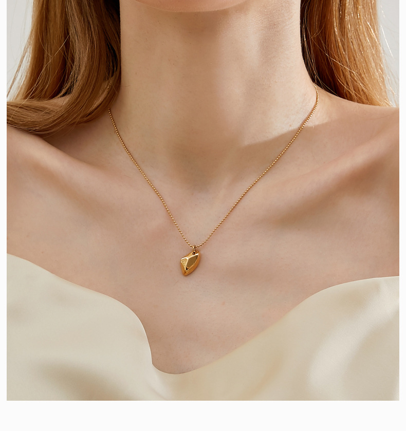 Simple Style Solid Color Titanium Steel Pendant Necklace Colorza_colorza_4