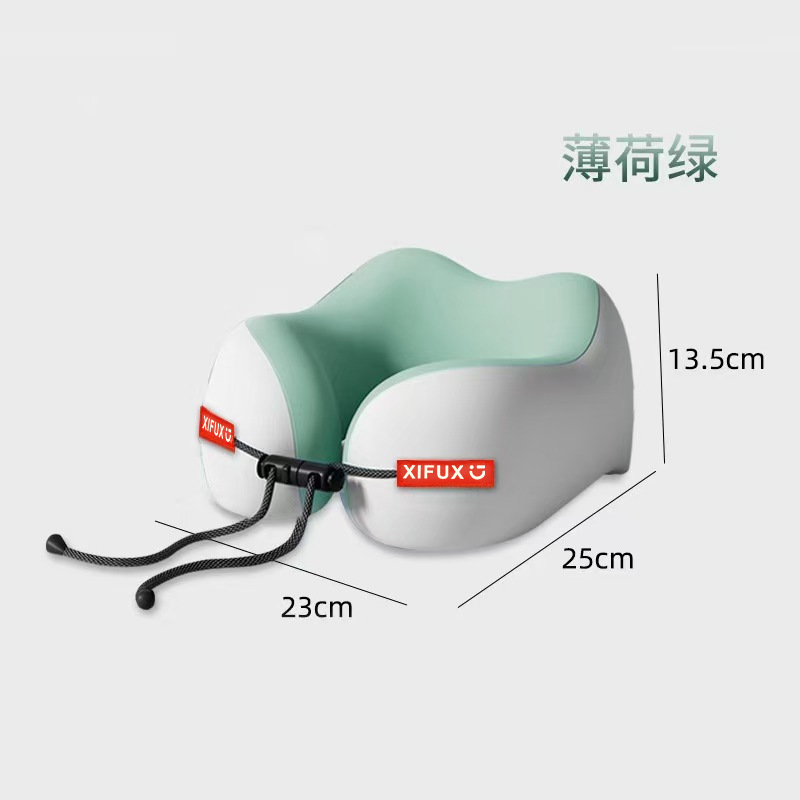 跨境简约记忆棉U型枕出游旅行护颈枕飞机睡觉枕头便携收纳u型枕头|undefined