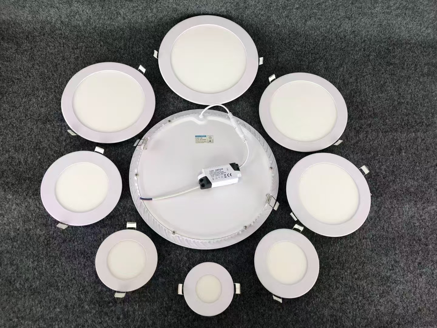 LED ultrafino downlight lámpara del panel agujero ajustable agujero libre cuadrado redondo techo agujero lámpara de techo 6-pulgadas 12W image 16