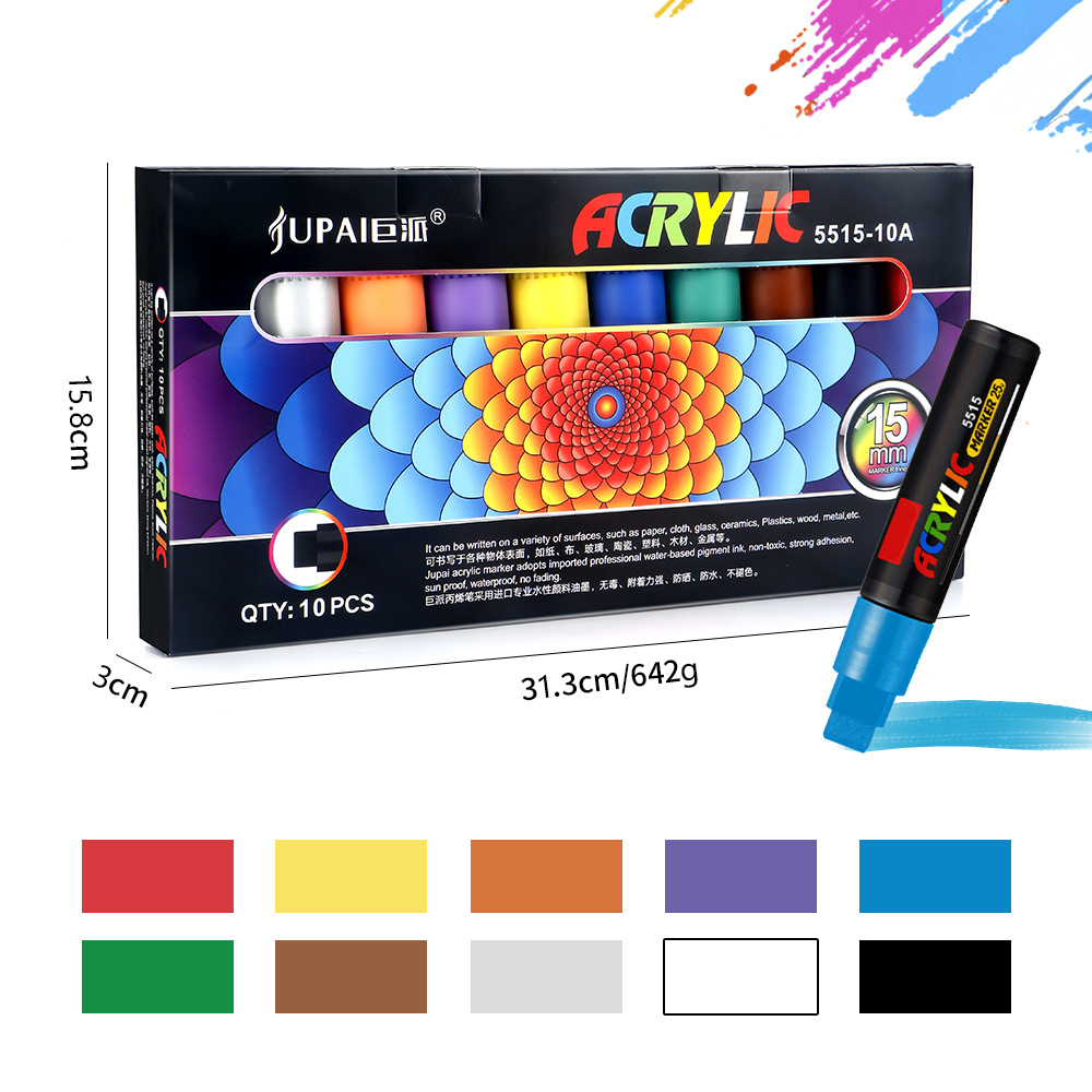 Nuevo cartel publicitario transfronterizo graffiti pluma micro pluma 15mm acrílico marcador pluma de pintura acuosa