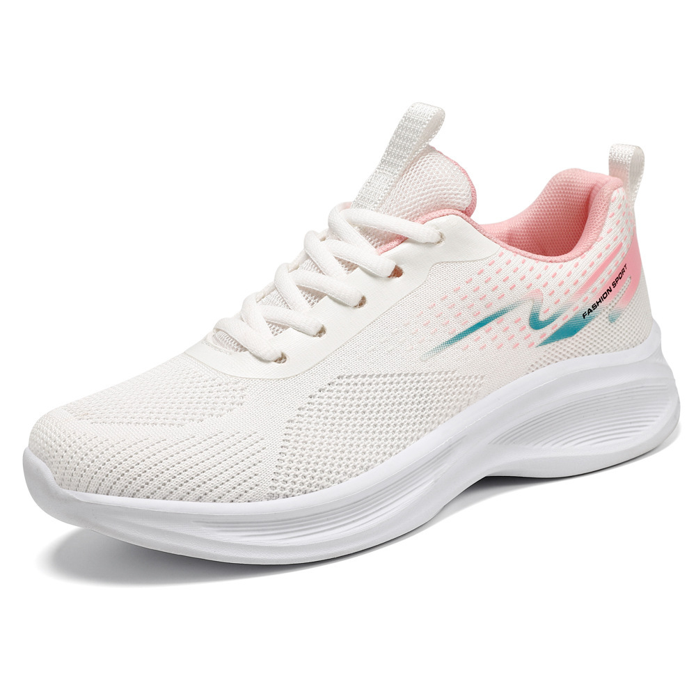 Zapatos de Mujer Versátiles de Primavera, Nuevo Estilo, Tejido Transpirable, Zapatos Casuales, Zapatos Transfronterizos, Suela Suave, Zapatillas Cómodas, Zapatos Individuales