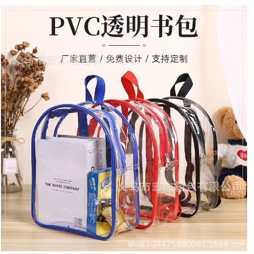 Transparent backpack PVC