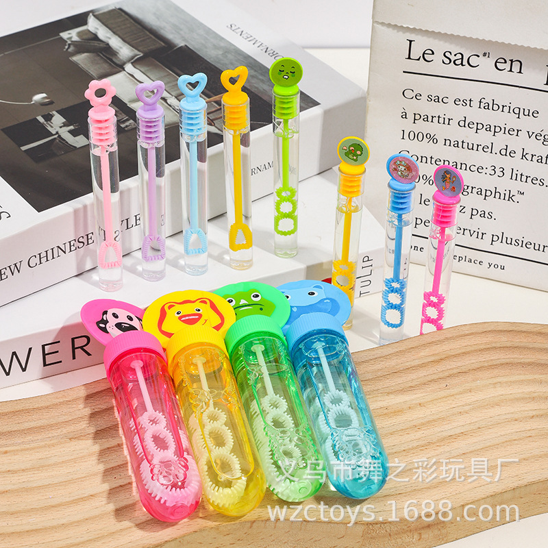 Unbreakable bubble stick small size mini bubble machine bubble blowing water children's toy stall selling wholesale