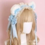 少女波点耳朵lolita发带