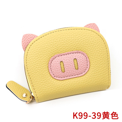 Cartoon mini lindo de almacenamiento de gran capacidad cambio 2024 nuevo lichi cremallera bolsa de tarjetas de órgano