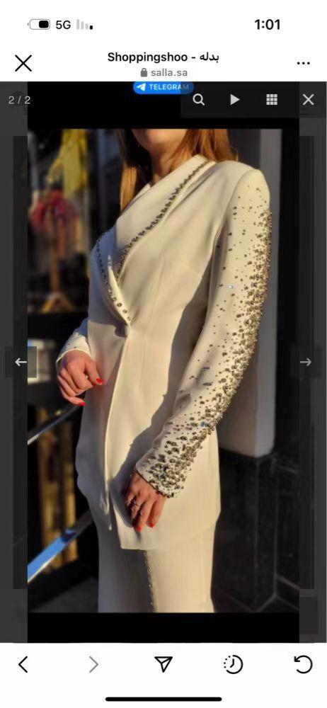 GraceChic - Conjunto de duas peças, modelo 2025, com blazer e calça comprida com fenda, bordados pesados com strass e aplicações de pérolas, inspirado na moda europeia e americana._voghion.com