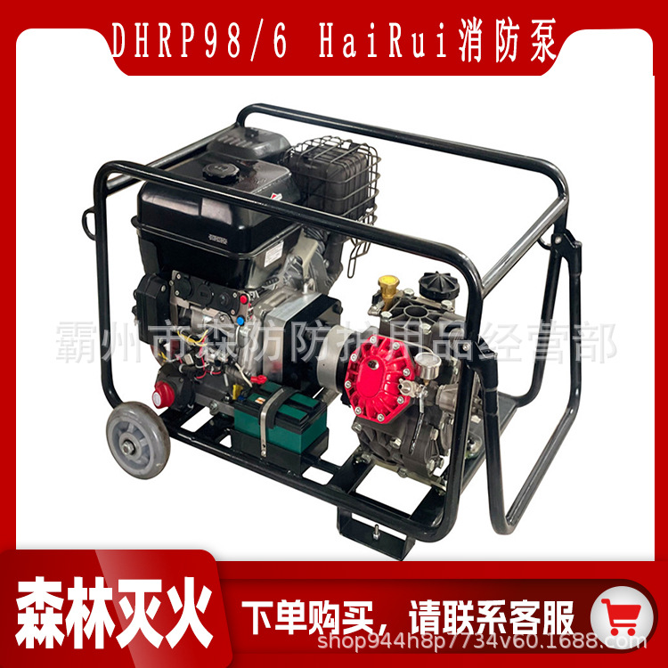 高压森林消防水泵DHRP98/6 HaiRui型芯隔组合泵手抬式消防环泵