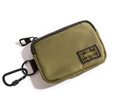 Static Rod/Key Bag: Canvas mini key and coin purse - new-model-military-226-with-quality-hook-and-lanyard