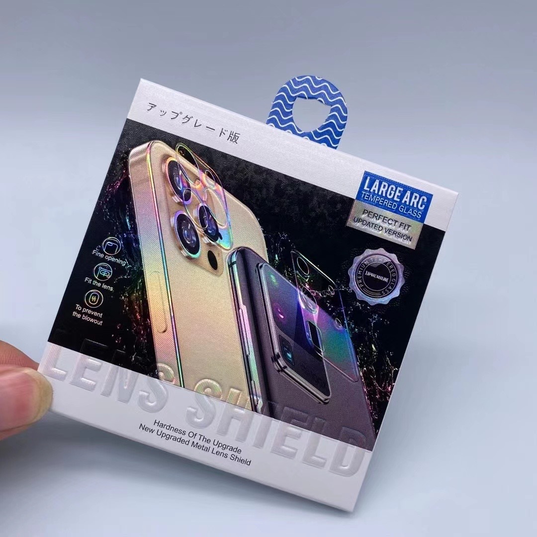 手表镜头膜包装立体盒银卡纸盒手表钢化膜包装盒厂家批发中性通用