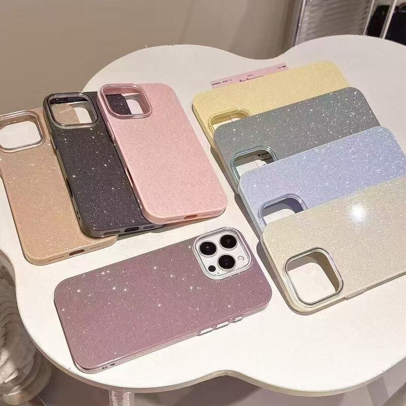 Imd Glitter Shell Suitable for Apple 17Promax Phone Case Iphone16Pro High Aesthetic Value 15 Fashionable 14 Trendy