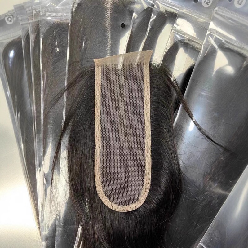 2X6 Lace Closure Transparent Lace Hairpiece Real Human Hair Handwoven Bleached 613 Afghan Hair