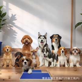 木质狗爪板多抽屉狗指甲锉板狗狗指甲打磨玩具木制宠物磨爪器
