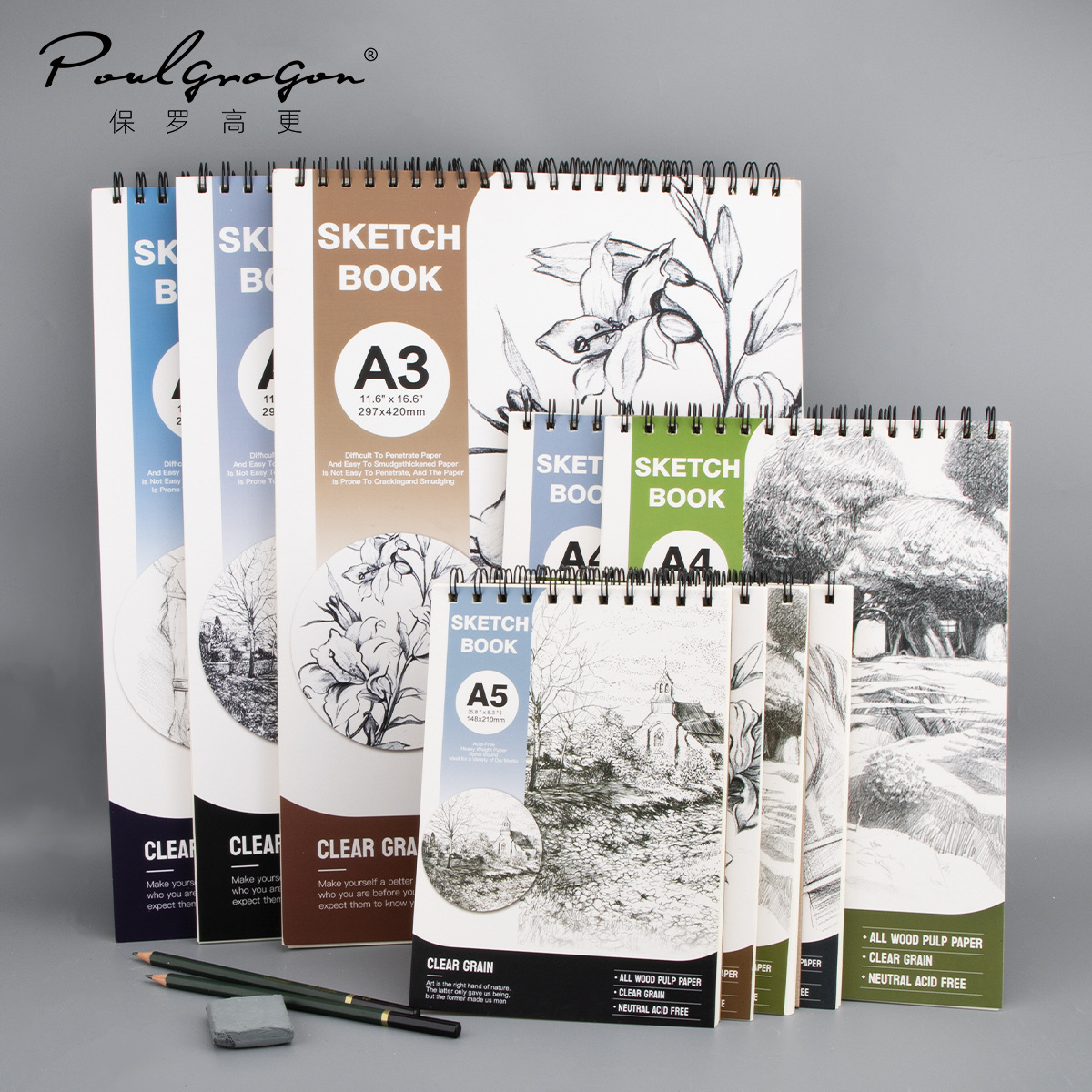 Sketchbook 24 Pages A3A4A5 Sketch Paper 160g Thickeneded Student Kidsren's Graffiti Art Sketching Special Drawing Book