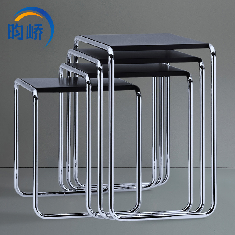 Designer Furniture B9Sidetable Stainless Steel Metal Corner Table Simple Modern Panel-Style Small Side Table Home Furnishings