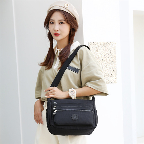 Women's Crossbody Bag Casual Travel Large Capacity Lightweight Waterproof Travel Bag Nylon Fabric Bag Versatile Elegant Shoulder Bag