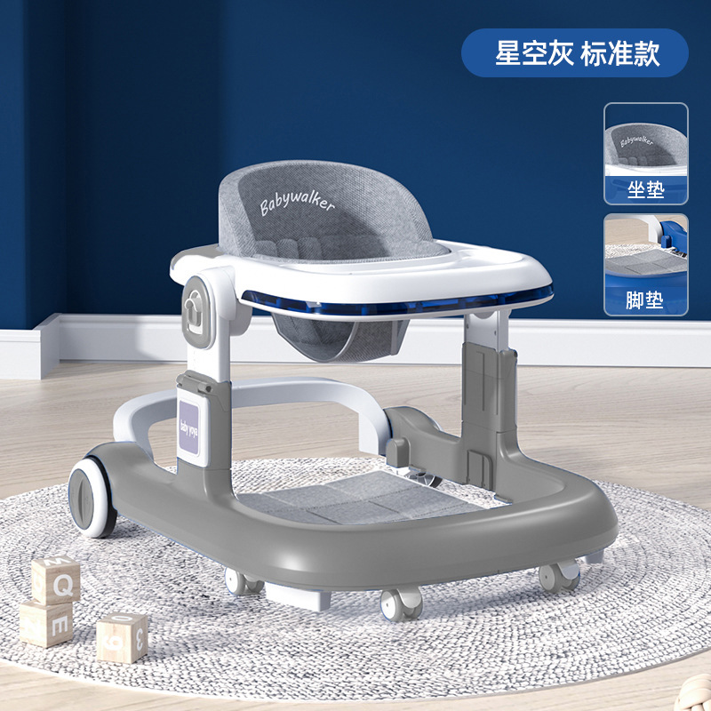 El andador para bebés y niños pequeños es anti-vuelco durante 6-18 meses.