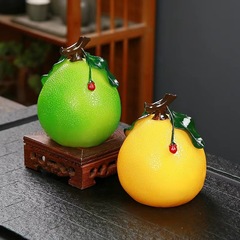 Exquisite Color-Changing Tea Pet Personality Creative Pomelo Temptation Tea Ceremony Accessories Tea Tray Can Be Raised Home Tea Room Ornament Decor